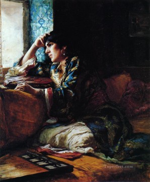 モロッコの女性アイシャ フレデリック・アーサー・ブリッジマン・アラブ人 Oil Paintings
